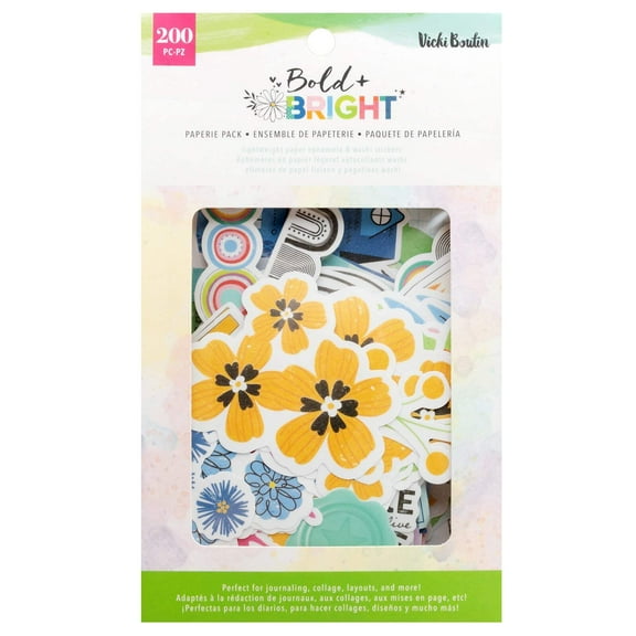 Vicki Boutin Bold And Bright Paperie Pack-200 Pieces