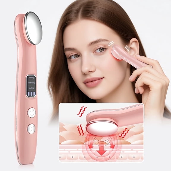 BAISEMAIN Portable Rechargeable Eye Lift Wand,Heated Eye Wand & Vibration Eye Beauty Device for Dark Circles, Eye Bags, Puffiness, Fine Lines,3 Modes Travel Eye Massage Tool