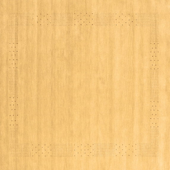 Ahgly Company Indoor Square Abstract Brown Contemporary Area Rugs, 3' Square