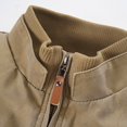 thumbnail image 3 of Vedolay Men's Lightweight Jackets 2023 Work Office Coats Pocket Jacket Suit Khaki,6XL, 3 of 4