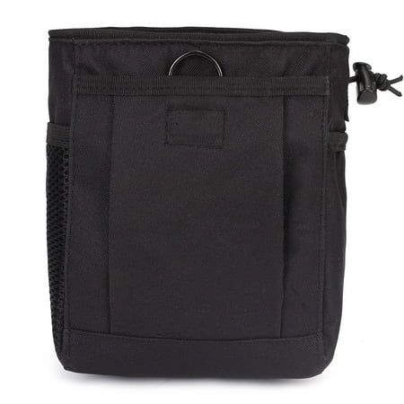 Outdoor Tool Belt Waist Pouch 600D Nylon Hunting Storage Bag Climbing Chalk Bag Black