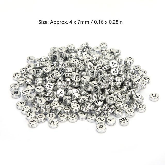 500 Pcs Perles Assorties en Acrylique, Accessoires de Perles Faits Main, Perles Rondes Légères pour Fabrication de Bijoux