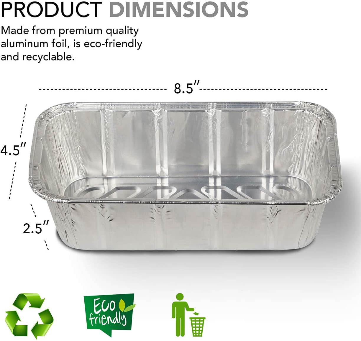 20pcs Aluminum Foil Pans For Bread Loaf Baking Aluminum Foil - Temu