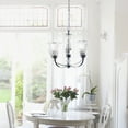 thumbnail image 6 of Elegant Designs 21" Traditional 5 Light Glass Ceiling Glacier Petal Chandelier, Chrome, 6 of 8