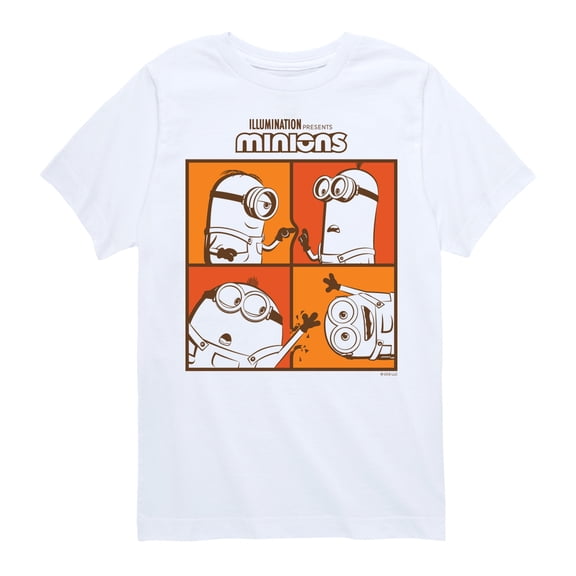Despicable Me Minions - Minion Hollywood Squares - Toddler & Youth Short Sleeve Graphic T-Shirt