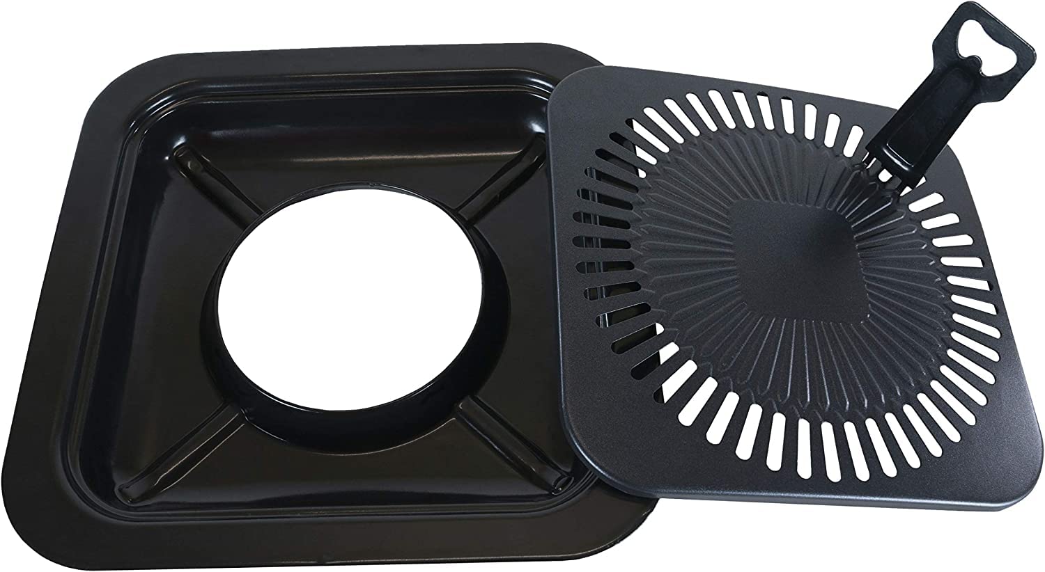 CanCooker Portable Conversion Grill, 12 x 12 Inches, Black