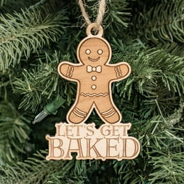 Ornament - Lets Get Baked - Raw Wood 4x3in Ornament - Lets Get Baked - Raw Wood 4x3in