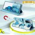 thumbnail image 3 of Dteck Marble Patterned Case for Samsung Galaxy S20 FE 6.5-inch,Magnetic Leather Card Holder Wallet Kickstand Galaxy S20 FE 5G Case Flip Shockproof Protective Cover with Strap,Blue, 3 of 5