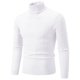 thumbnail image 1 of Suéter de cuello alto de color sólido para hombre, novedad de 2024, negro, blanco y azul real, jersey informal sencillo a la moda para hombre, 1 of 5
