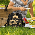 thumbnail image 2 of Herdesigns Funny Insulated Lunch Bag for Women Men Adults Large Reusable Lunch Box Gothic Skull Leakproof Cooler Tote Bags with Adjustable Shoulder Strap, 2 of 7