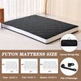 thumbnail image 6 of NAIZEA Diamond Patterned Futon Mattress, Extra Thick Japanese Floor Mattress Quilted Mattress Topper, Folding Floor Lounger Guest Bed Padded Sleeping Pad for Touring Car Camping, 6 of 8