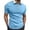 Blue, variant on Mens Summer Shirts, Men Casual Soild Zipper Top Shirt Turn Down Collar Blouse Short Sleeve Top Shirt Fashion Casual Shirt Formal Shirt Navy XXL