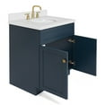 thumbnail image 6 of Ariel Hamlet 31 In. Oval Sink Vanity With White Quartz Countertop In Midnight Blue, 6 of 9