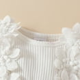 thumbnail image 6 of WIBACKER Baby Girl Clothes Infant Tulle Romper Long Sleeve Ribbed Bodysuit Baby Girl Fall Infant Girl Dress 0-18M, 6 of 8