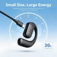 thumbnail image 5 of Single Bluetooth Phone Earpiece Earbud One Ear Piece Open Ear Bud Air Bone Conduction Earbud Earless Out of Ear Headphones Bluetooth Wireless Headsets with Microphone Earhook for Work, 5 of 7