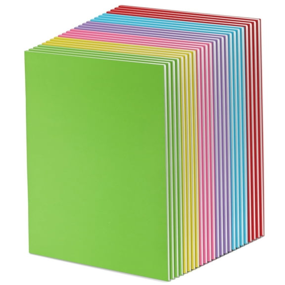 Paper Junkie 24 Pack Blank Books To Write Stories - A4 Colorful Notebooks Bulk - Unlined Travel Journals Scrapbooks for Sketching (8.5x11 in)