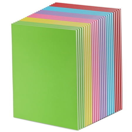 Paper Junkie 24 Pack Blank Books To Write Stories - A4 Colorful Notebooks Bulk - Unlined Travel Journals Scrapbooks for Sketching (8.5x11 in)