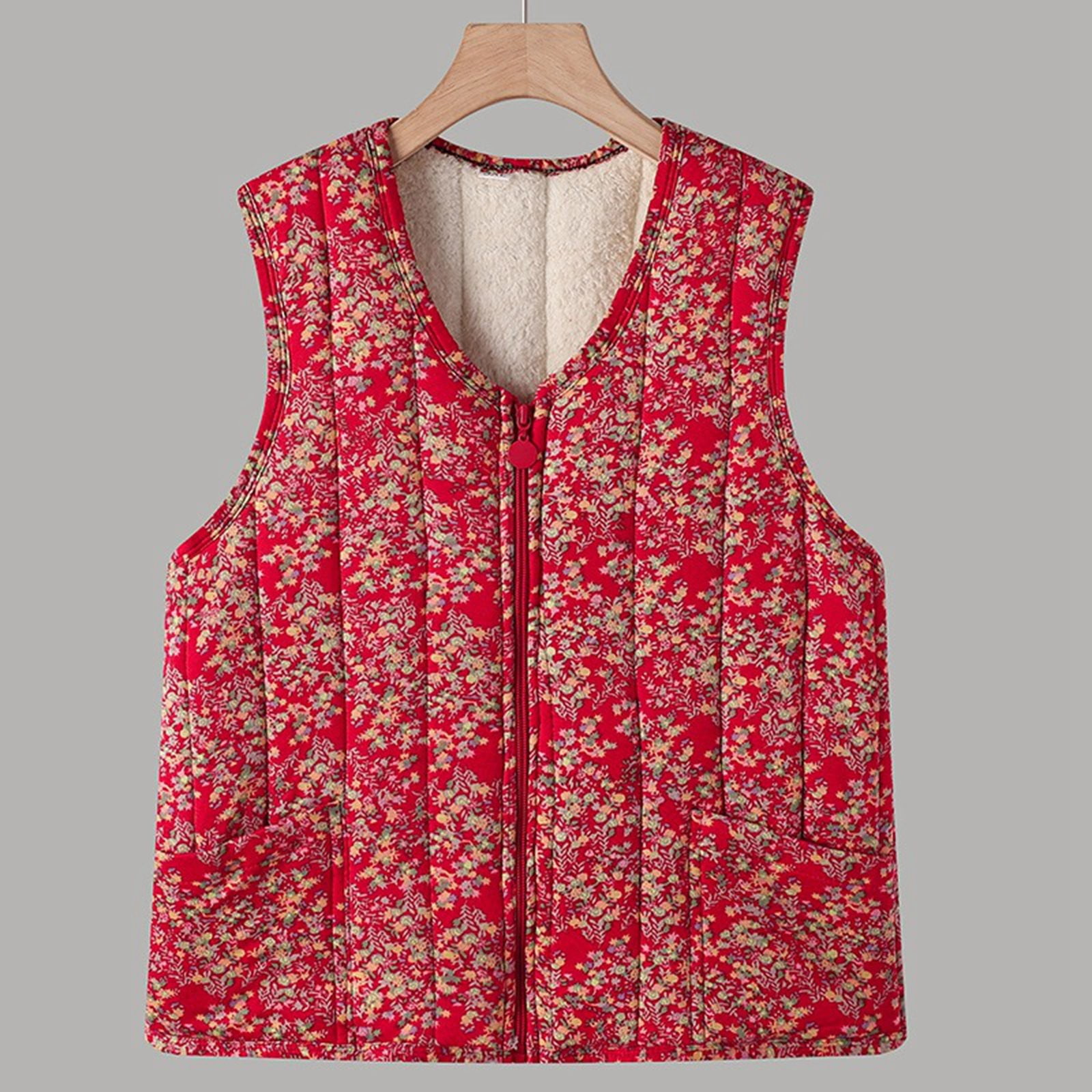 Veste Sans Manches Matelassée Élégante Doublée Thermiquement pour - Main Image