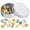 Gold and Silver, variant on 50Pcs Locking Pin Backs,Safe and Stable Backing Pin Backs,Reliable Materials Brooch Pins,Gold color