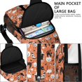 thumbnail image 4 of Sling Backpack,Halloween Cat Pattern Crossbody Bag with Water Bottle Holder,Waterproof Sling Bag for Men/Women with Chest Phone Holder for Hiking,Travel, 4 of 6