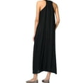 thumbnail image 2 of PALACLOTH Women's Wide Strap Scoop Neck Sleeveless Tank Dress Straight Sundress, 2 of 3