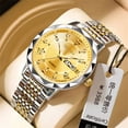 thumbnail image 3 of Resicozy Watches for Men and Women Casual Stainless Steel Strap Wrist Watch Classic Simple Clear Arabic Numeral Easy to Dial Quartz Watch C, 3 of 4