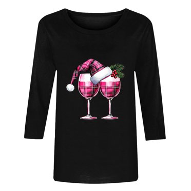 Women's Christmas Tree Graphic Sweatshirt - Glitter Ugly Holiday Long Sleeve Crewneck Tops