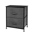 thumbnail image 6 of Zimtown Nightstand with 2 Drawers - Bedside Furniture & Accent End Table Chest Gray, 6 of 8