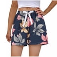 thumbnail image 5 of Pantalones de Cintura Elástica para Mujeres Pantalones Cortos de Cintura Elástica Mujeres de Moda de Color Sólido Casual Casa Cinco Puntos Pantalones Cortos de Pijama, 5 of 5