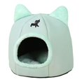thumbnail image 1 of Casa para gatos aislada, cálida y resistente a la intemperie, ideal para el jardín de invierno. verde, 1 of 5