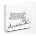 thumbnail image 2 of Stupell Industries Massachusetts Patterned Grey US State Design Canvas Wall Art by Ziwei Li, 2 of 5