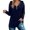 Navy, variant on Quarter Zip Pullover Women 2025 Fall Winter Long Sleeve Plain Hoodie Hooded Sweatshirt Pullover Tops