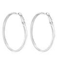 thumbnail image 6 of AeraVida Classic Stylish and Trendy Thick Large 46mm Hoop Sterling Silver for Female Adult, 6 of 6