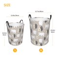 thumbnail image 3 of Balery winter Snowflake beer Cesta de ropa redonda con asas, impermeable, independiente, para ropa, juguetes, dormitorio y familia-Small, 3 of 6