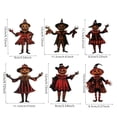 thumbnail image 3 of Set de banderines decorativos de Halloween | Bonitas banderas acrílicas de espantapájaros con forma de calabaza | Guirnalda colgante de pared estilo granja | Ligera, duradera y reutilizable |, 3 of 9