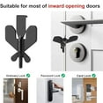 thumbnail image 5 of Clearance Hardware door stopper under $6,Door Lock Door Lock Portable Travel Hotel Door Lock Home Door Locker Travel Locks C 2PC, 5 of 9
