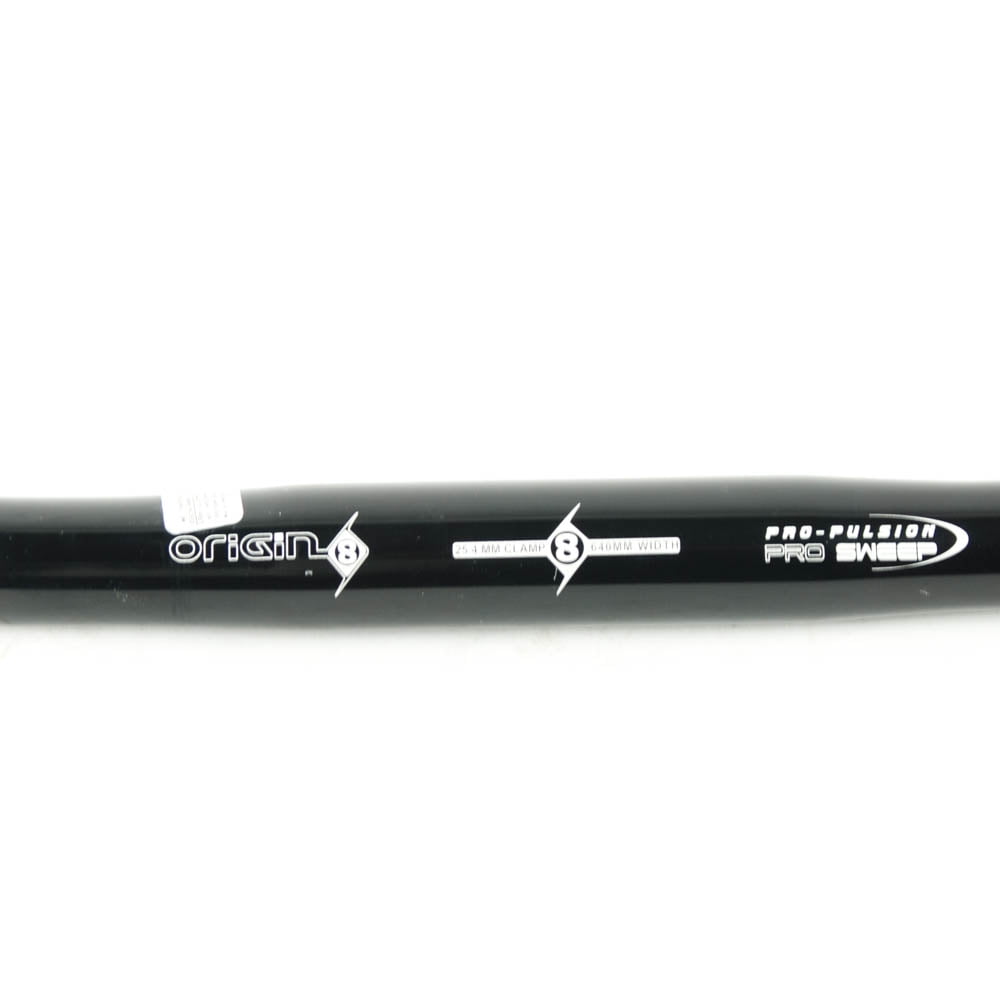 ORIGIN8 PRO SWEEP 25.4 x 640mm BLACK FLAT BICYCLE HANDLEBAR