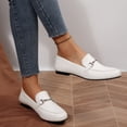thumbnail image 5 of Rexoro Women's Loafers Flats Leather Backless Slip On Office Casual Shoes, 5 of 6