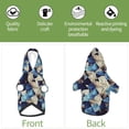 thumbnail image 5 of Goofa Abstract Blue Squares Pattern Small Dog Sweater Hoodies Pet Grey Hooded Soft Fleece Sweatshirts with Pocket Fall Winter Puppy Cat Sweaters Warm Clothes-XX-Large, 5 of 8