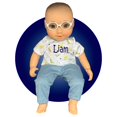 thumbnail image 4 of Muñeca inclusiva Kikilishop de 14 pulgadas con gafas extraíbles, 4 of 9