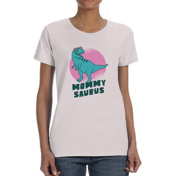 Mommy Saurus T-Shirt Women -Smartprints Designs, Female XX-Large