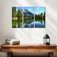 thumbnail image 2 of Elephant Stock Banff National Park Wall Art - Horizontal Multi Panel Canvas - Living Room Wall Decor - Nature Multi Panel - Blue And Green Decor - 23" x 14", 2 of 4