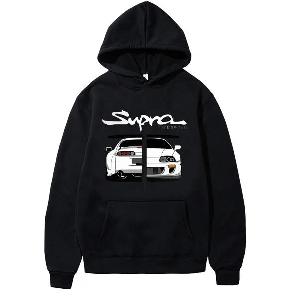 Initial D Supra Hoodies For Men And Women, Manga Print Loose Casual Sweatshirt, Long Sleeve, Japanese Style, Spring Autumn S-3xl