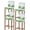 Grass Green, variant on St. Patrick's Bar Stool Covers Set of 2, Lucky Shamrock Green Eucalyptus Floral Blue Stretch Bar Chair Covers with Backs, Removable Pub Counter Height Chair Cover for Kitchen Dining Room Cafe