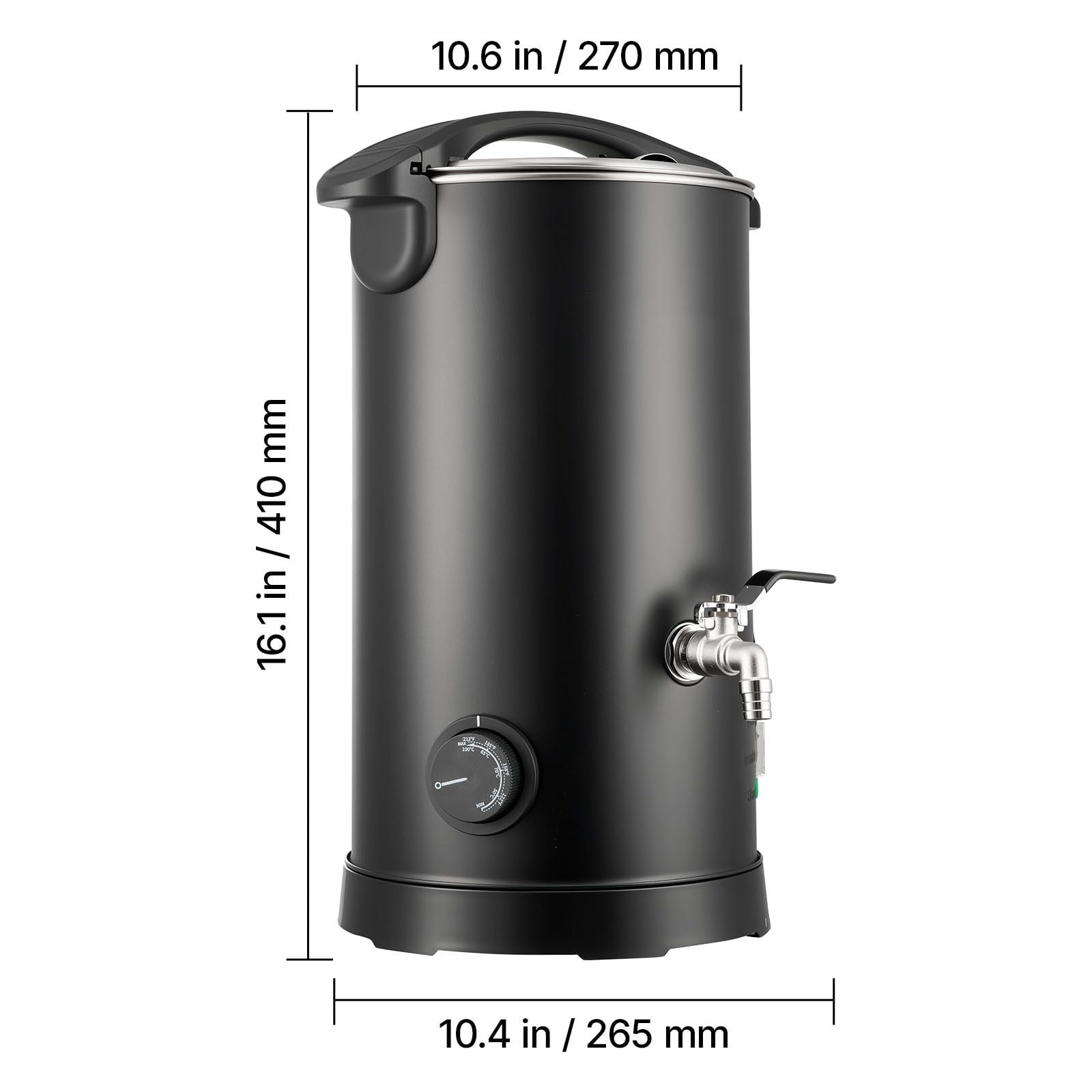 Wax Melter for Candle Making 5.3 Qts, 1100W Fast Heating, 86-230°F Temp Control, Easy Pour Spout, Hourglass Base for Soap Cosmetics