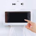 thumbnail image 4 of tredstone Bathroom Wall Shower Phone Holder Mount Shelf Waterproof HD Touch Screen white, 4 of 8