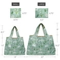 thumbnail image 2 of Wrapables Large & Small Foldable Tote Nylon Reusable Grocery Bags, Set of 2, Easter Bunny, 2 of 5