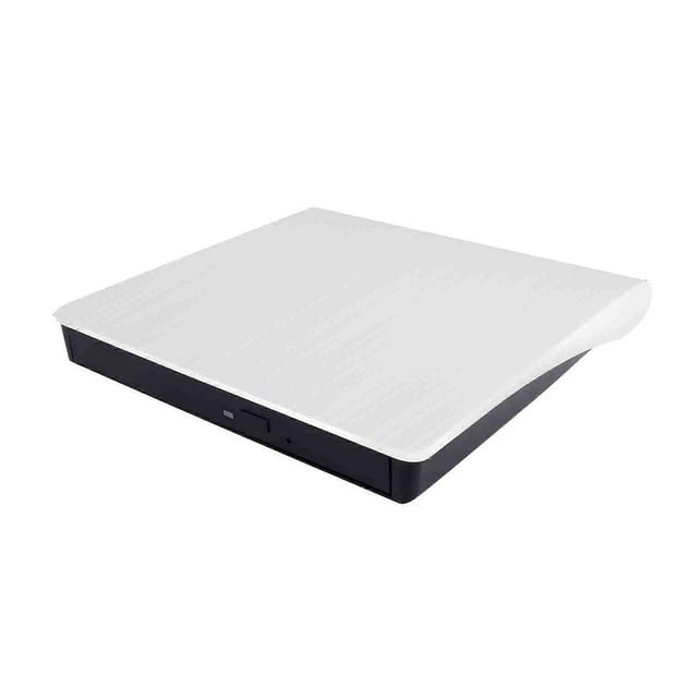 Lecteur CD portable double interface Type-C USB 3.0, lecteur DVD externe, VCD, CD pour ordinateur portable, blanc