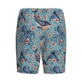thumbnail image 2 of Lsque Underwater Animals and Flowers Mens Sleep Pajama Shorts,Short Pajama Pants, Cotton Ultra-Soft Knit-XX-Large, 2 of 9