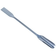 A2Z-DE010 Stainless Steel Double Ended Micro Lab Scoop Spoon Half Rounded & Flat End Spatula Sampler, 6" Length 6 INCH